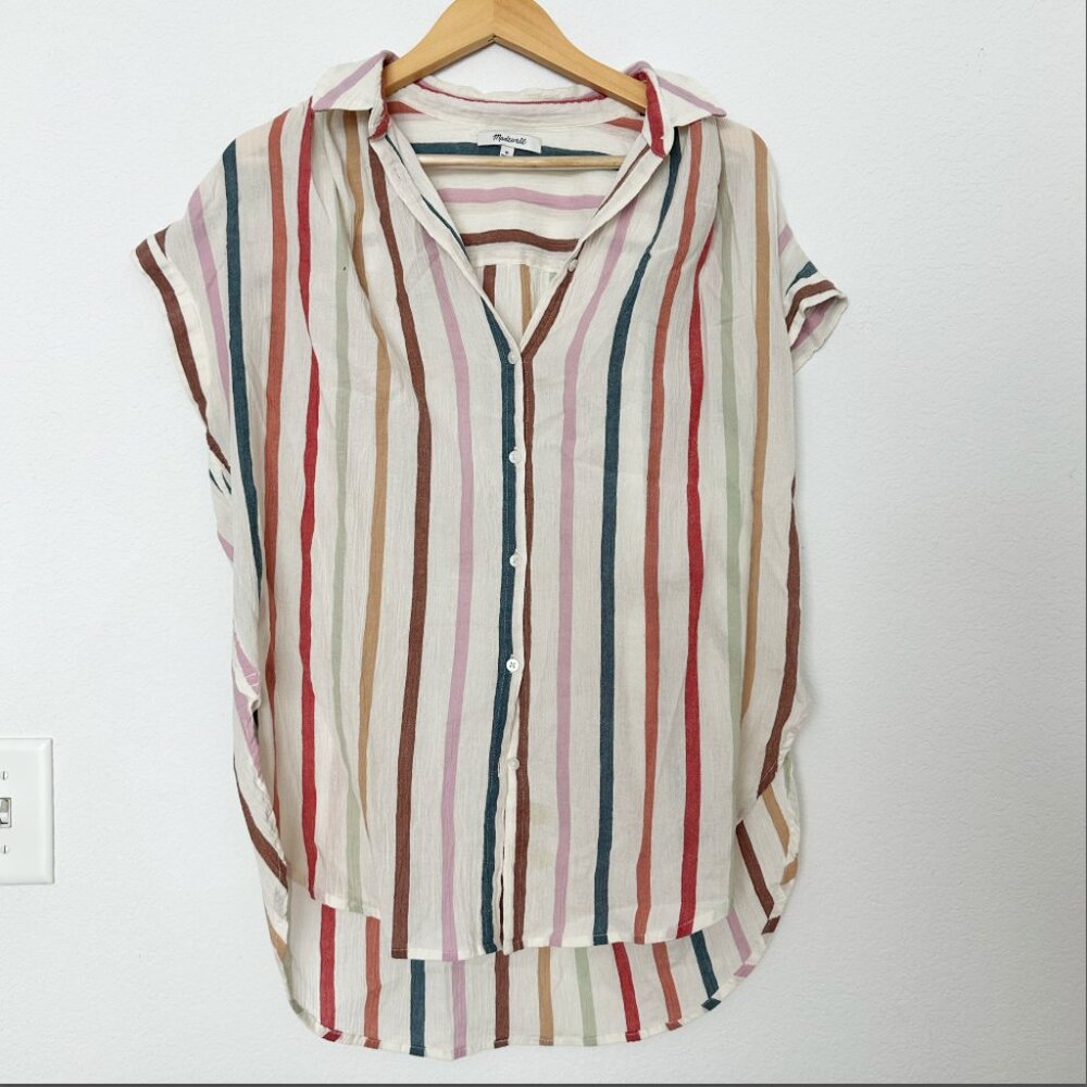 Madewell Color Striped Button Down